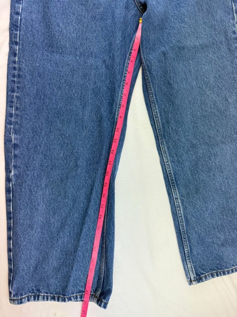 WE THE FREE Wide Leg Crop Jeans Sz 29 Baggy Button Fly Boho - Picture 9 of 10